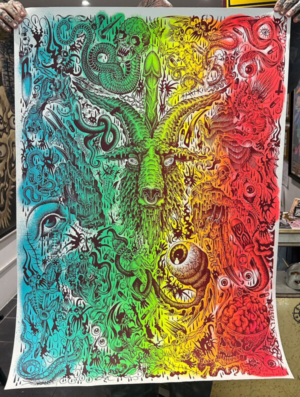 Baphomet flash print