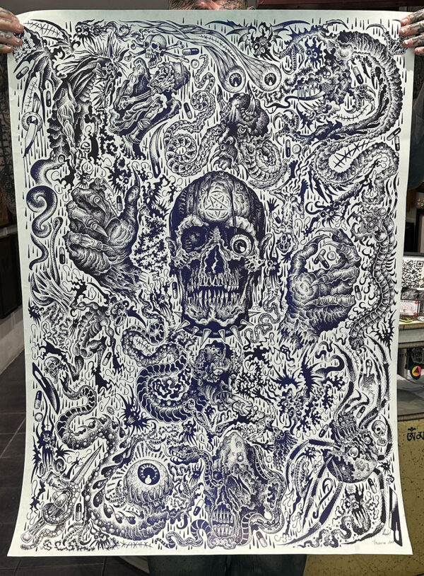 Skull flash print