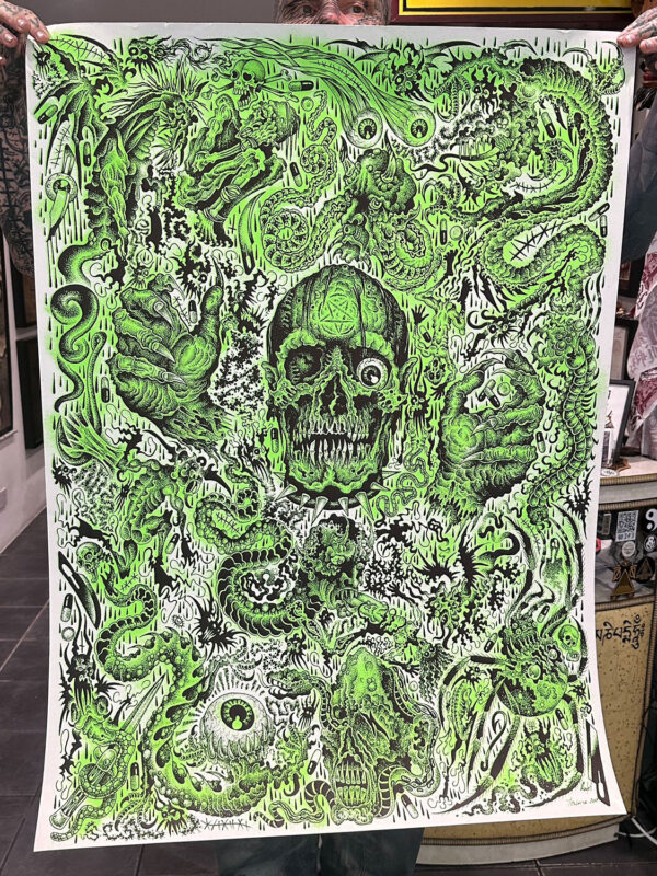 Skull flash print